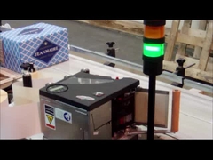 QR Code liso lateral superior da data do código de barras de Label Applicator For da impressora